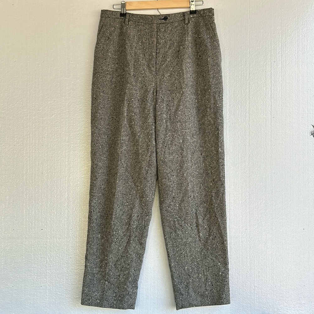 Pendleton Wool Pants Women’s Size 14 Made in the USA Marled Black/White